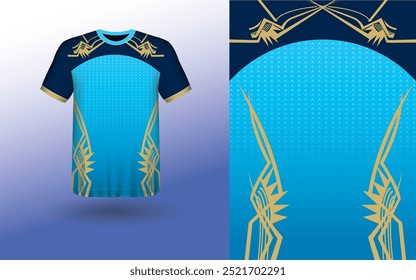 T-shirt Sport Design Template, T-shirt Mockup Abstract Grunge Sport Jersey Design For Cricket, Football Soccer, Racing, Sports, Running Soccer Jersey. Uniform Front View