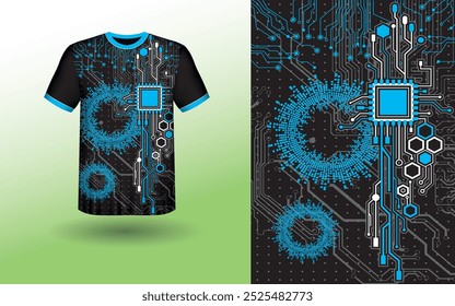T-shirt Sport Design Template, T-shirt Mockup Abstract Grunge Sport Jersey Design For Cricket, Football Soccer, Racing, Sports, Running Soccer Jersey. Uniform Front View