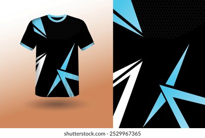 T-shirt Sport Design Template, T-shirt Mockup Abstract Grunge Sport Jersey Design For Cricket, Football Soccer, Racing, Sports, Running Soccer Jersey. Uniform Front View