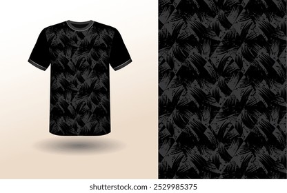 T-shirt Sport Design Template, T-shirt Mockup Abstract Grunge Sport Jersey Design For Cricket, Football Soccer, Racing, Sports, Running Soccer Jersey. Uniform Front View