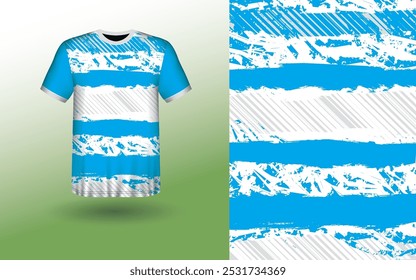 T-shirt Sport Design Template, T-shirt Mockup Abstract Grunge Sport Jersey Design For Cricket, Football Soccer, Racing, Sports, Running Soccer Jersey. Uniform Front View