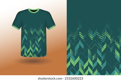 T-shirt Sport Design Template, T-shirt Mockup Abstract Grunge Sport Jersey Design For Cricket, Football Soccer, Racing, Sports, Running Soccer Jersey. Uniform Front View