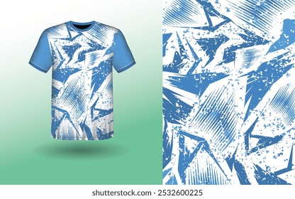 T-shirt Sport Design Template, T-shirt Mockup Abstract Grunge Sport Jersey Design For Cricket, Football Soccer, Racing, Sports, Running Soccer Jersey. Uniform Front View