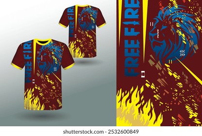 T-shirt Sport Design Template, T-shirt Mockup Abstract Grunge Sport Jersey Design For Cricket, Football Soccer, Racing, Sports, Running Soccer Jersey. Uniform Front View