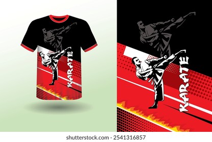 T-shirt Sport Design Template, T-shirt Mockup Abstract Grunge Sport Jersey Design For Cricket, Football Soccer, Racing, Sports, Running Soccer Jersey. Uniform Front View