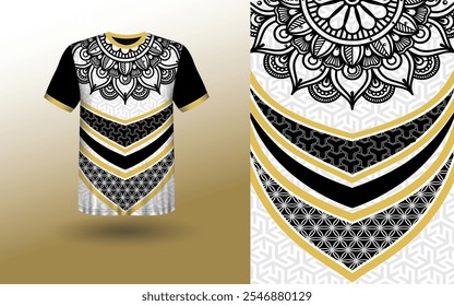 T-shirt Sport Design Template, T-shirt Mockup Abstract Grunge Sport Jersey Design For Cricket, Football Soccer, Racing, Sports, Running Soccer Jersey. Uniform Front View
