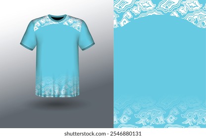 T-shirt Sport Design Template, T-shirt Mockup Abstract Grunge Sport Jersey Design For Cricket, Football Soccer, Racing, Sports, Running Soccer Jersey. Uniform Front View