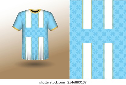 T-shirt Sport Design Template, T-shirt Mockup Abstract Grunge Sport Jersey Design For Cricket, Football Soccer, Racing, Sports, Running Soccer Jersey. Uniform Front View