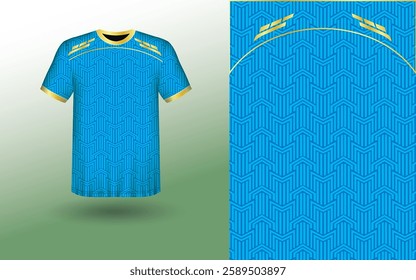 T-shirt Sport Design Template, T-shirt Mockup Abstract Grunge Sport Jersey Design For Cricket, Football Soccer, Racing, Sports, Running Soccer Jersey. Uniform Front View