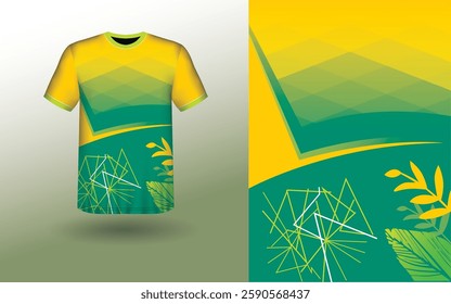 T-shirt Sport Design Template, T-shirt Mockup Abstract Grunge Sport Jersey Design For Cricket, Football Soccer, Racing, Sports, Running Soccer Jersey. Uniform Front View