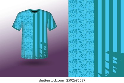 T-shirt Sport Design Template, T-shirt Mockup Abstract Grunge Sport Jersey Design For Cricket, Football Soccer, Racing, Sports, Running Soccer Jersey. Uniform Front View