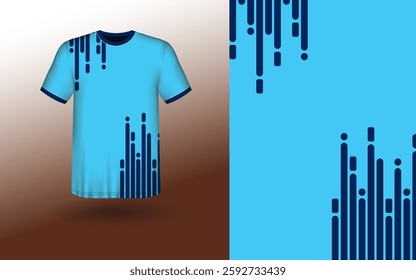 T-shirt Sport Design Template, T-shirt Mockup Abstract Grunge Sport Jersey Design For Cricket, Football Soccer, Racing, Sports, Running Soccer Jersey. Uniform Front View