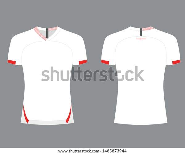 Download Tshirt Sport Design Template Rugby Jersey Stock Vector Royalty Free 1485873944