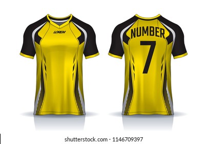 Download Jersey Design Yellow Images Stock Photos Vectors Shutterstock PSD Mockup Templates