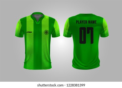 t-shirt sport design template, Soccer jersey mockup for football club. uniform front and back view.
