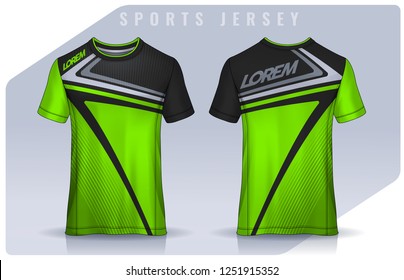 t-shirt sport design template, Soccer jersey mockup for football club. uniform front and back view.