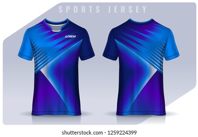 t-shirt sport design template, Soccer jersey mockup for football club. uniform front and back view.