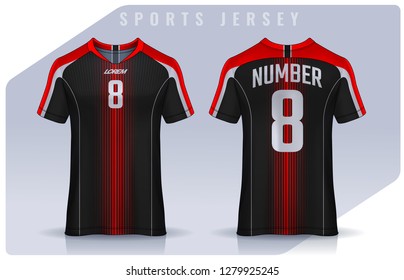 Tshirt Sport Design Template Soccer Jersey Stock Vector (Royalty Free ...