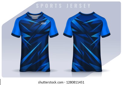 t-shirt sport design template, Soccer jersey mockup for football club. uniform front and back view.