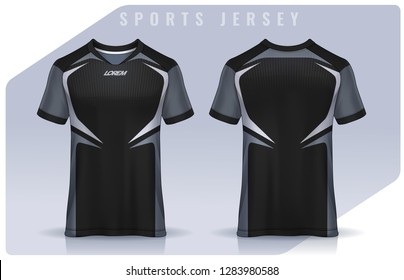 t-shirt sport design template, Soccer jersey mockup for football club. uniform front and back view.
