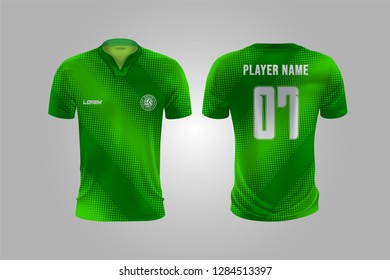 t-shirt sport design template, Soccer jersey mockup for football club. uniform front and back view.