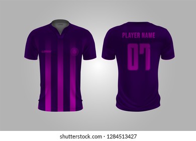 t-shirt sport design template, Soccer jersey mockup for football club. uniform front and back view.