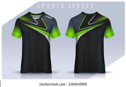 t-shirt sport design template, Soccer jersey mockup for football club. uniform front and back view.