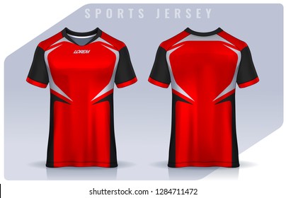 t-shirt sport design template, Soccer jersey mockup for football club. uniform front and back view.