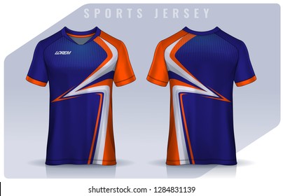 orange football jersey design