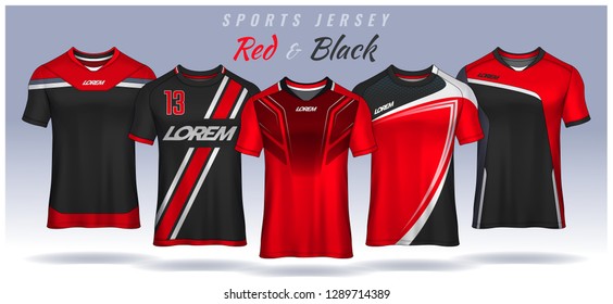 t-shirt sport design template, Soccer jersey mockup for football club. uniform front and back view.