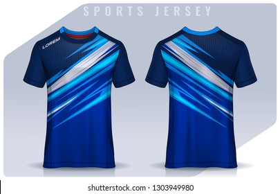 t-shirt sport design template, Soccer jersey mockup for football club. uniform front and back view.