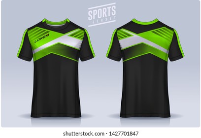 t-shirt sport design template, Soccer jersey mockup for football club. uniform front and back view.