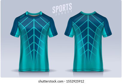 t-shirt sport design template, Soccer jersey mockup for football club. uniform front and back view.