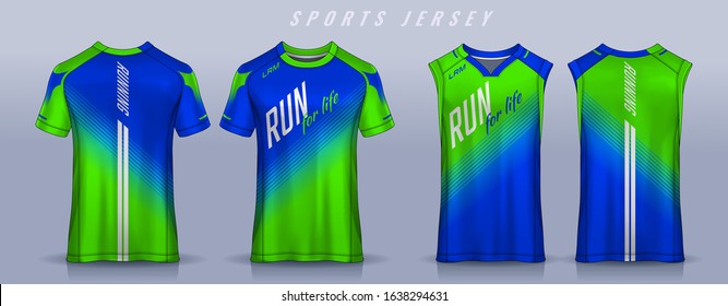 t-shirt sport design template, Soccer jersey mockup for football club, Running singlet,basketball Tank top.