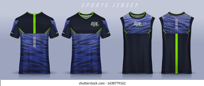 t-shirt sport design template, Soccer jersey mockup for football club, Running singlet,basketball Tank top.