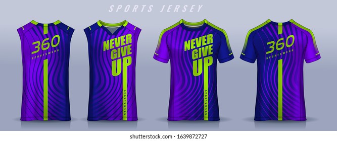 t-shirt sport design template, Soccer jersey mockup for football club, Running singlet,basketball Tank top.