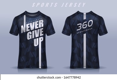 t-shirt sport design template, Soccer jersey mockup for football club. uniform front and back view.