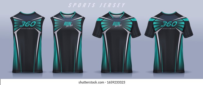 t-shirt sport design template, Soccer jersey mockup for football club, Running singlet,basketball Tank top.