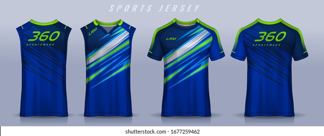 t-shirt sport design template, Soccer jersey mockup for football club, Running singlet,basketball Tank top.