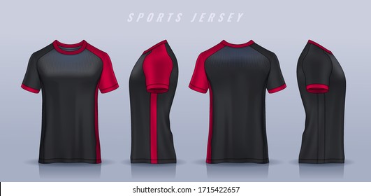 Soccer Jersey Template Images, Stock 