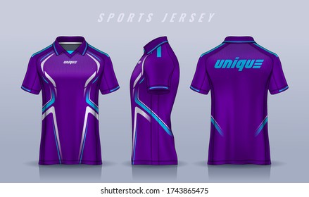 t-shirt sport design template, Soccer jersey mockup for football club. uniform front and back view.