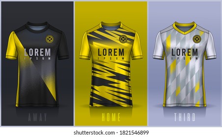 t-shirt sport design template, Soccer jersey mockup for football club. 