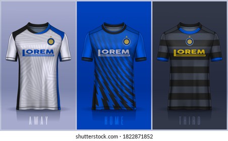 plantilla de diseño deportivo de camisetas, maqueta de la camiseta de fútbol para club de fútbol. 