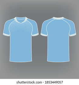 t-shirt sport design template, Soccer jersey mockup for football club. uniform front and back view. 