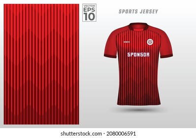 T-shirt Sport Design Template For Soccer Jersey. Sport Uniform In Front View. Tshirt Mock Up For Sport Club. Vector Illustration