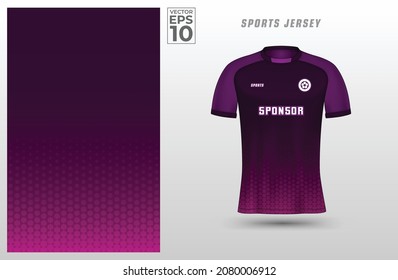 T-shirt sport design template for soccer jersey. Sport uniform in front view. Tshirt mock up for sport club. Vector Illustration