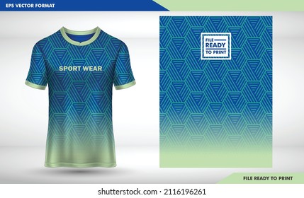 T-shirt Sport Design Template, Soccer Jersey Mockup For Football Club. Uniform Front And Back View.  SIMPLE DESIGN, SIMPLE PATTERN, 