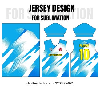 t-shirt sport design template, Soccer jersey mockup for football club. uniform front and back view 024