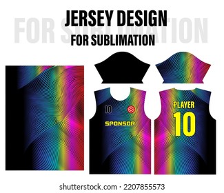 t-shirt sport design template, Soccer jersey mockup for football club 048