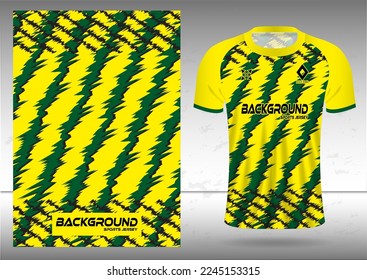 T-shirt sport design template, soccer jersey mockup for soccer club. Uniform front and back view